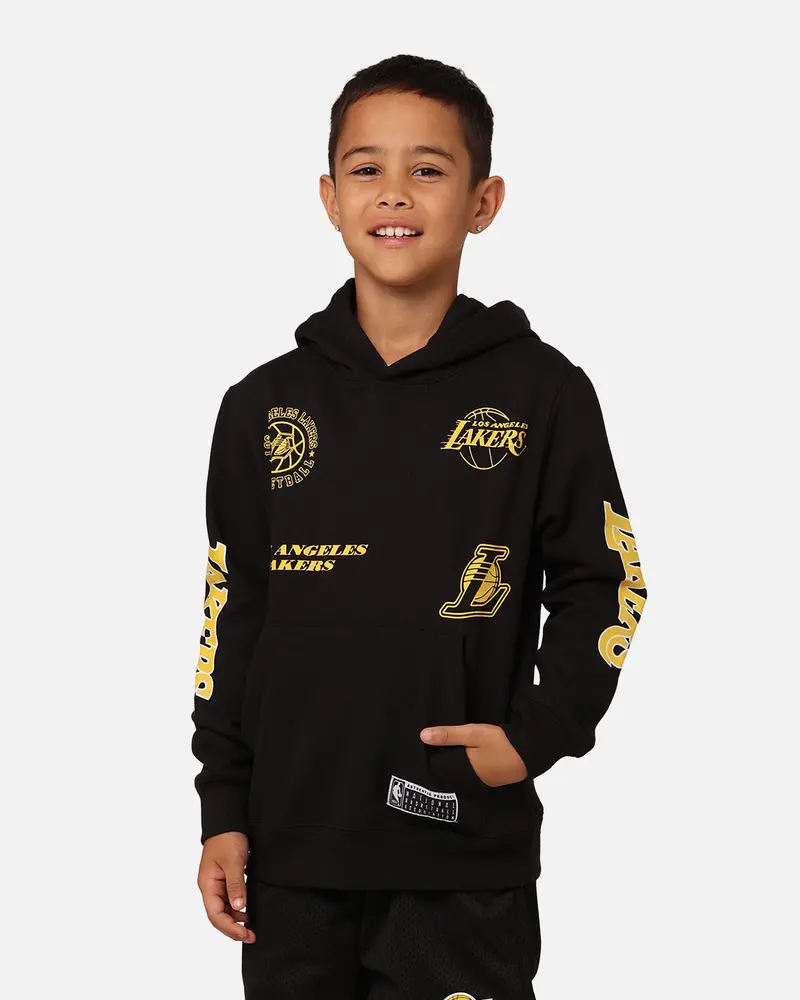 Nba Kids' Los Angeles Lakers Union Fleece Hoodie Black 1