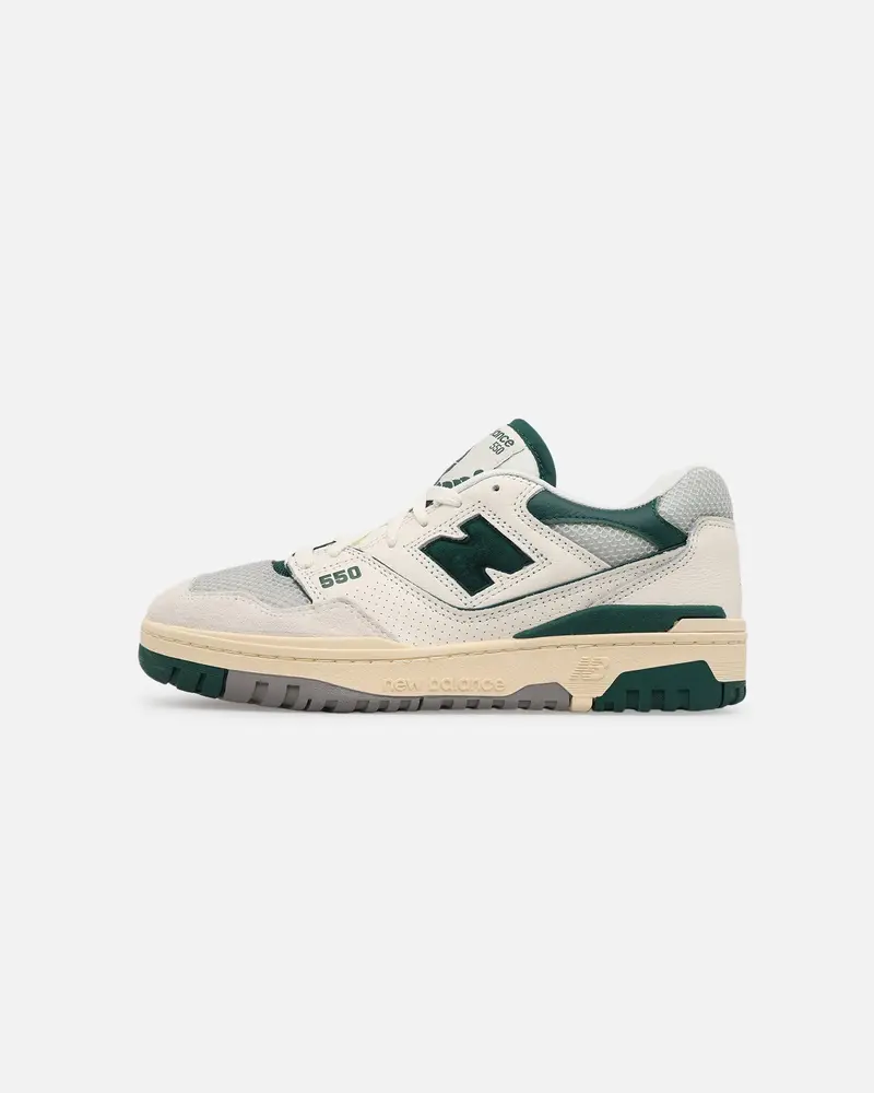 New Balance 550 "Sea Salt" White/Green 1