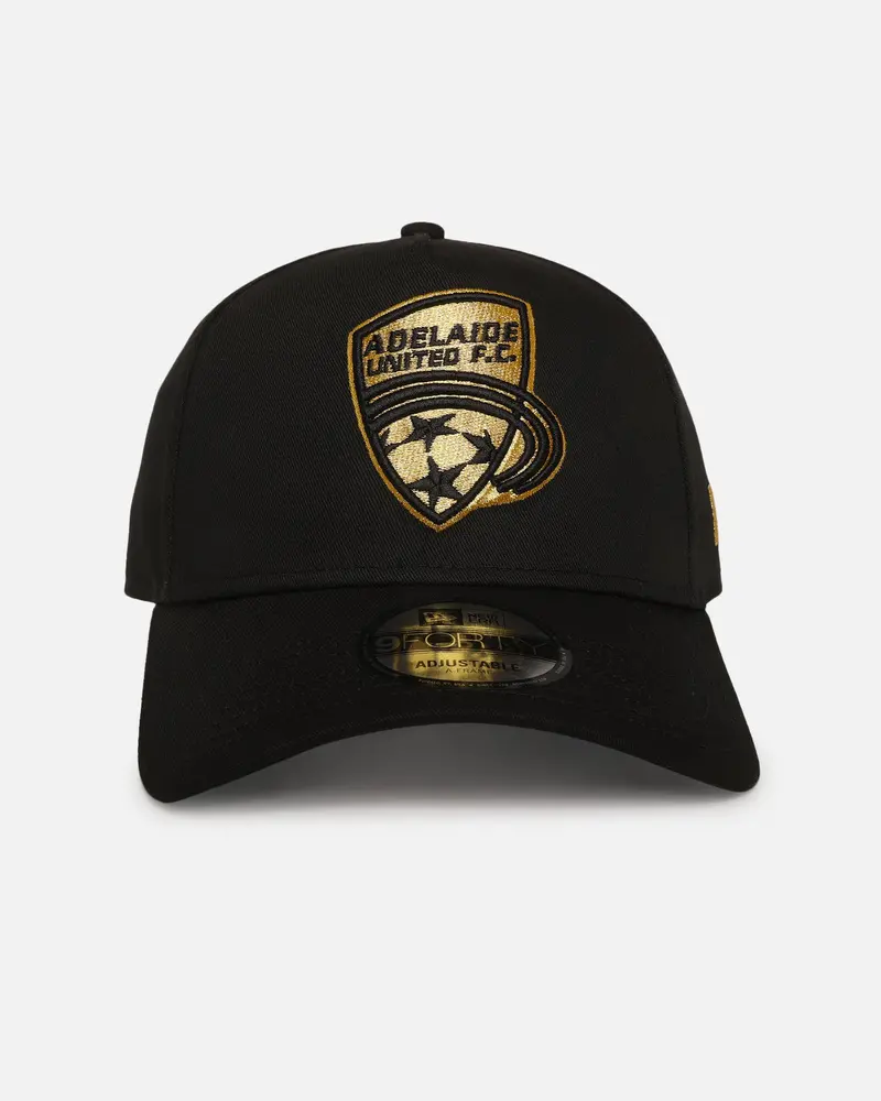 New Era Adelaide United Fc 'A-League Exculsive' 9Forty A-Frame Snapback Black/Gold 1