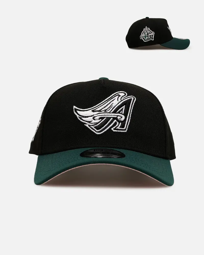 New Era Anaheim Angels 'Black Dark Green' 9Forty A-Frame Snapback Black/Dark Green 1