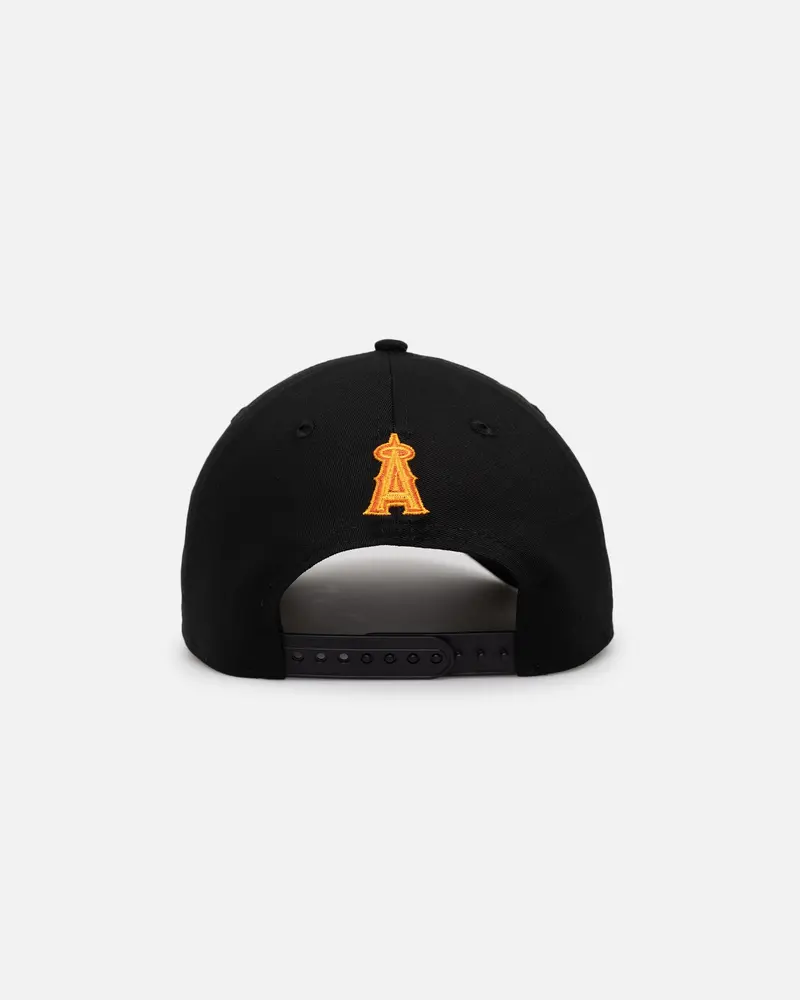 New Era Anaheim Angels 'Black Flame' 9Forty A-Frame Snapback Black/Flame 2