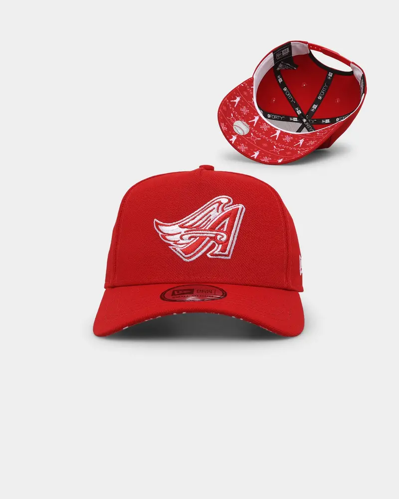 New Era Anaheim Angels 'Fairisle' 9Forty K-Frame Snapback Red/White 1