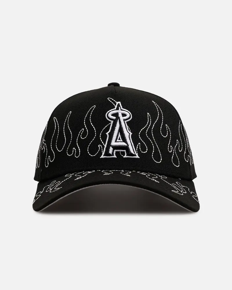 New Era Anaheim Angels 'Outline Flames' 9Forty A-Frame Snapback Black 1