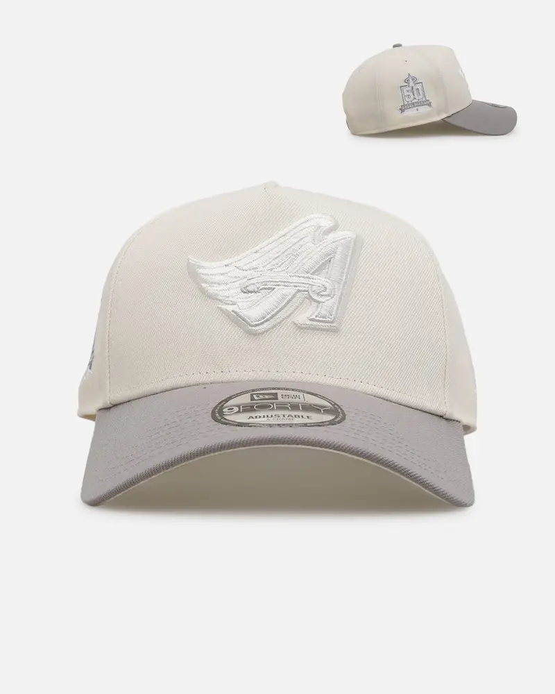 New Era Anaheim Angels 'Too Clean' 9Forty A-Frame Snapback Chrome 1