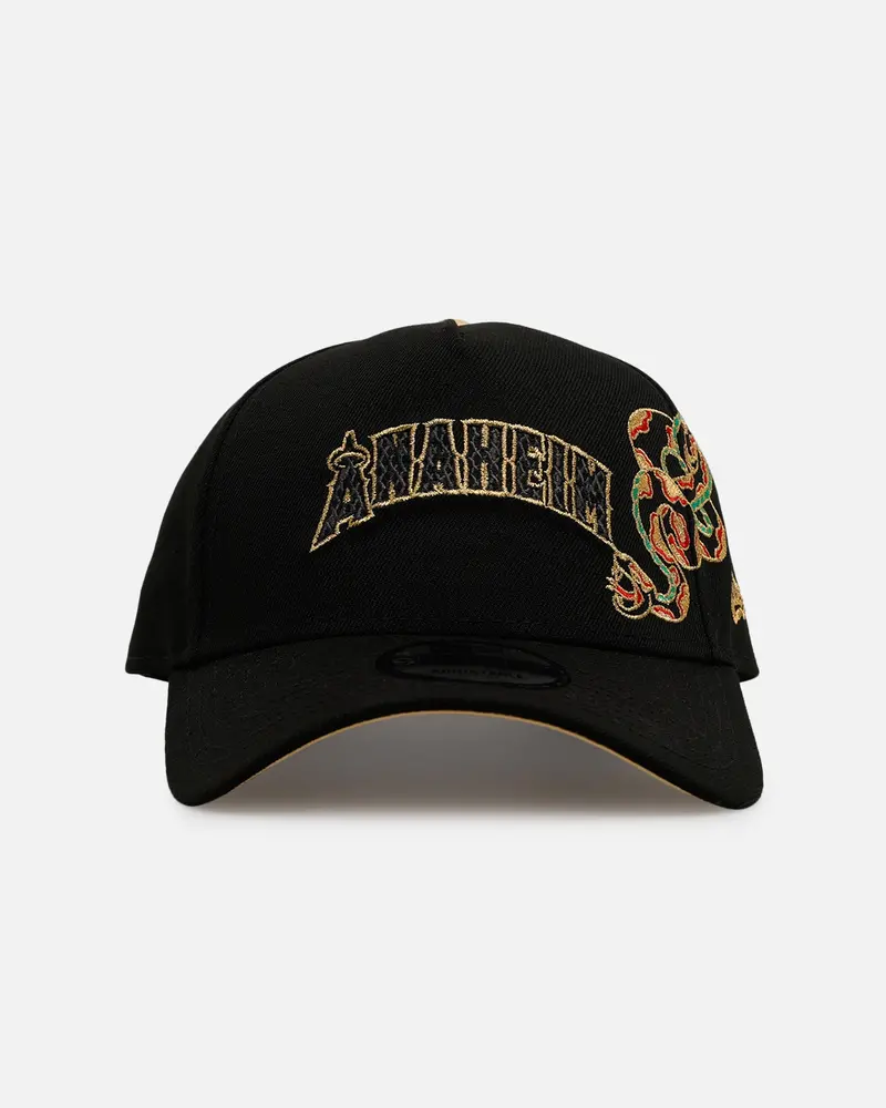 New Era Anaheim Angels 'Year Of The Snake' 9Forty A-Frame Snapback Black/Gold 1