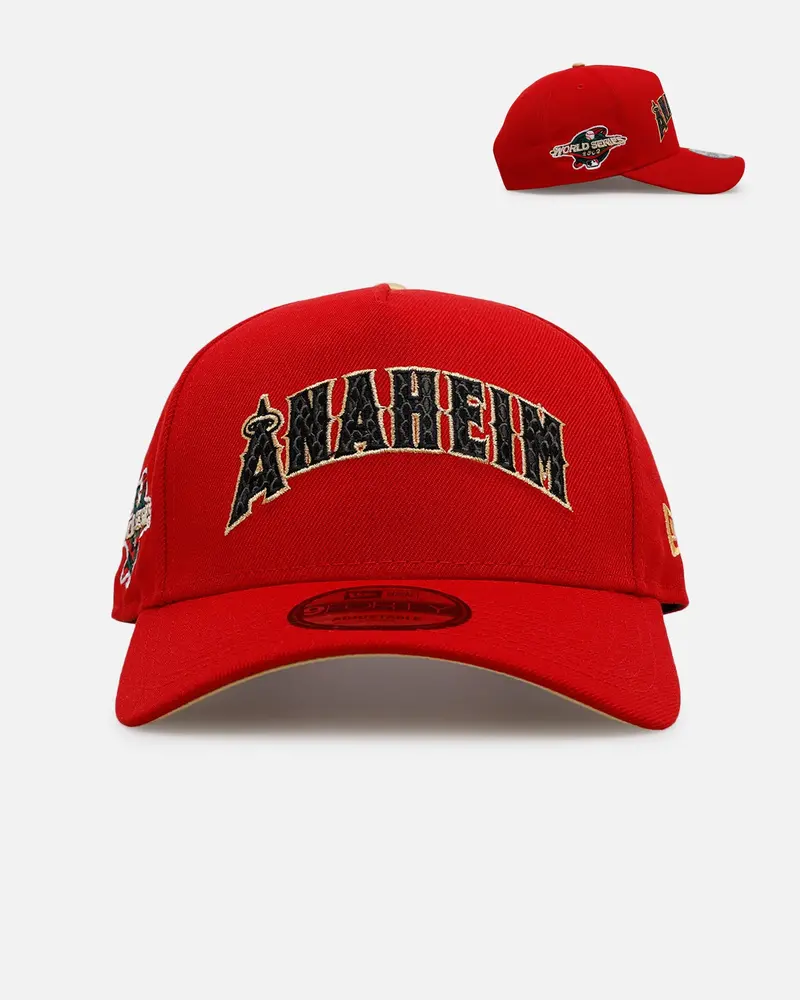 New Era Anaheim Angels 'Year Of The Snake' 9Forty A-Frame Snapback Red/Gold 1