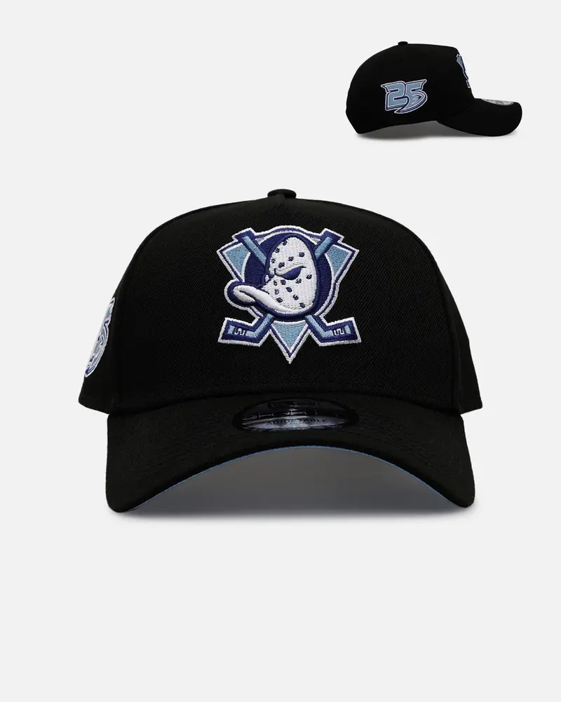New Era Anaheim Ducks 'Black And Sky Blue' 9Forty A-Frame Snapback Black/Sky Blue 1