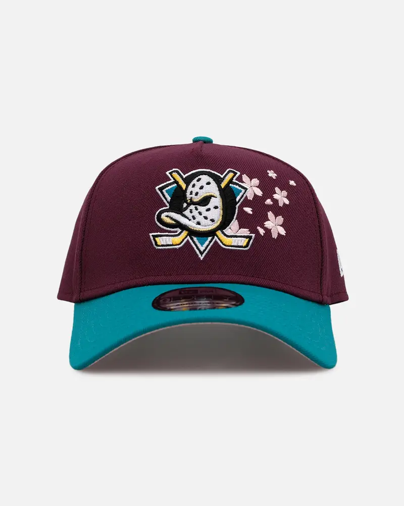 New Era Anaheim Ducks 'Cherry Blossoms' 9Forty A-Frame Snapback Official Team Color 1