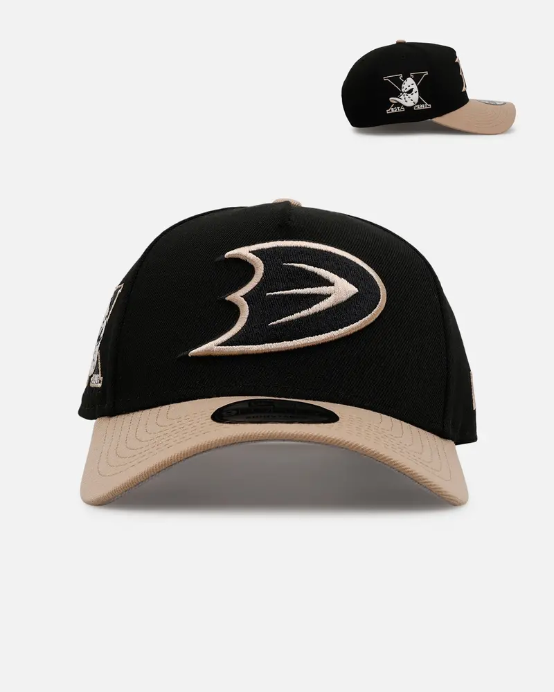 New Era Anaheim Ducks 'Desert Nights' 9Forty A-Frame Snapback Black/Camel 1