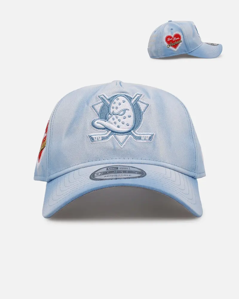 New Era Anaheim Ducks 'Hopeless Romantic' 9Forty A-Frame Snapback Sky Blue 1