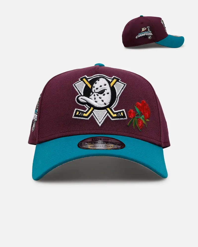 New Era Anaheim Ducks 'Official Team Color Rose' 9Forty A-Frame Snapback Official Team Color 1