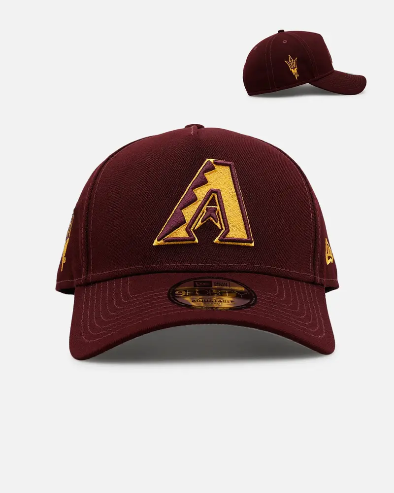 New Era Arizona Diamondbacks 'College Crossover' Arizona State 9Forty A-Frame Snapback Official Team Color 1
