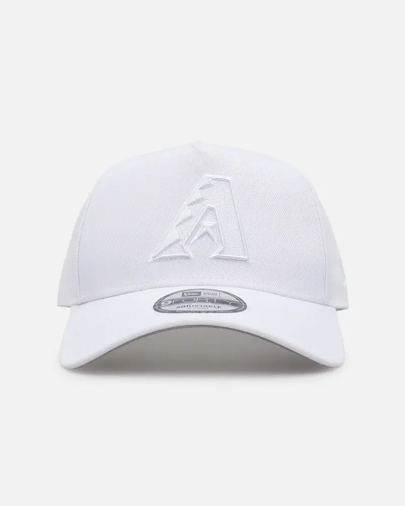 New Era Arizona Diamondbacks 'Easy White' 9Forty A-Frame Snapback White/White 1
