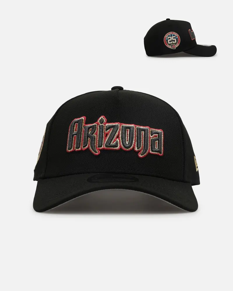 New Era Arizona Diamondbacks 'Metallic Wordmark' 9Forty A-Frame Snapback Black 1