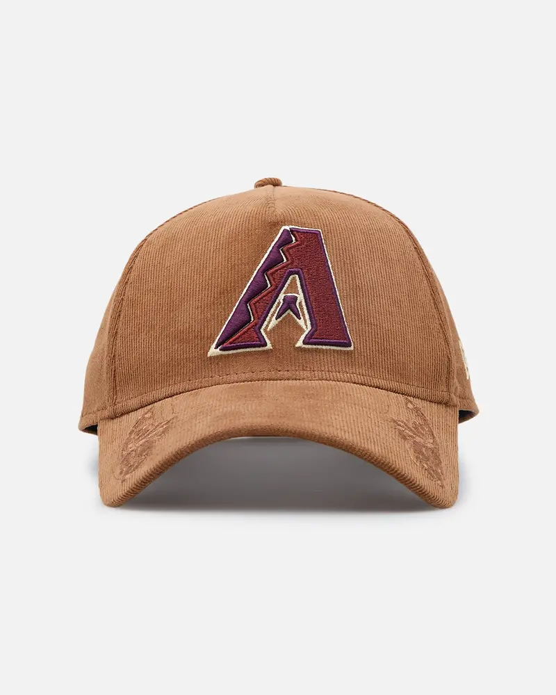New Era Arizona Diamondbacks 'Ornamental Corduroy' 9Forty A-Frame Snapback Tan 1