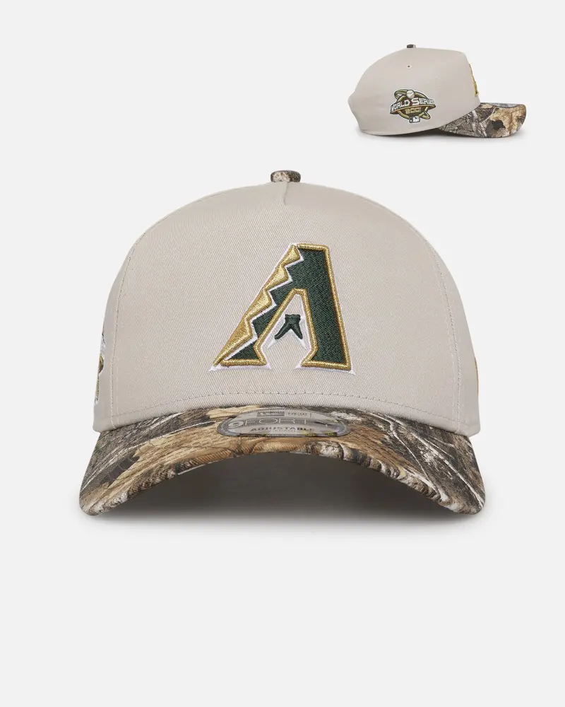 New Era Arizona Diamondbacks 'Real Tree Stone' 9Forty A-Frame Snapback Stone 1