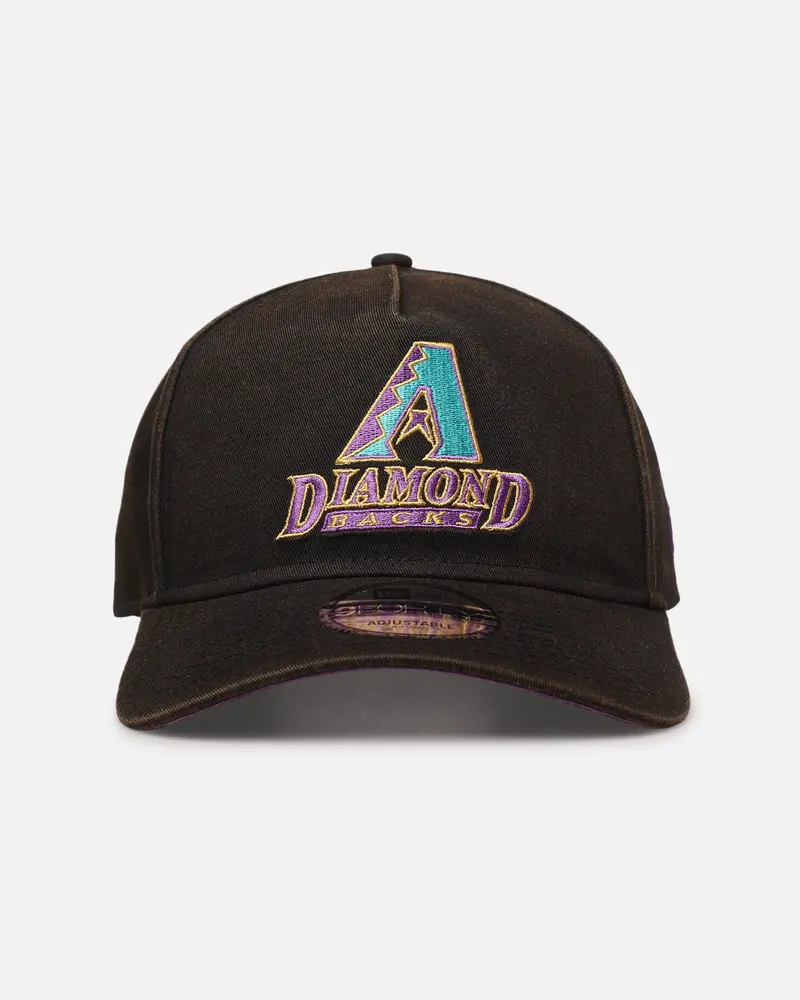 New Era Arizona Diamondbacks 'Sunbleached' 9Forty A-Frame Snapback Washed Black 1