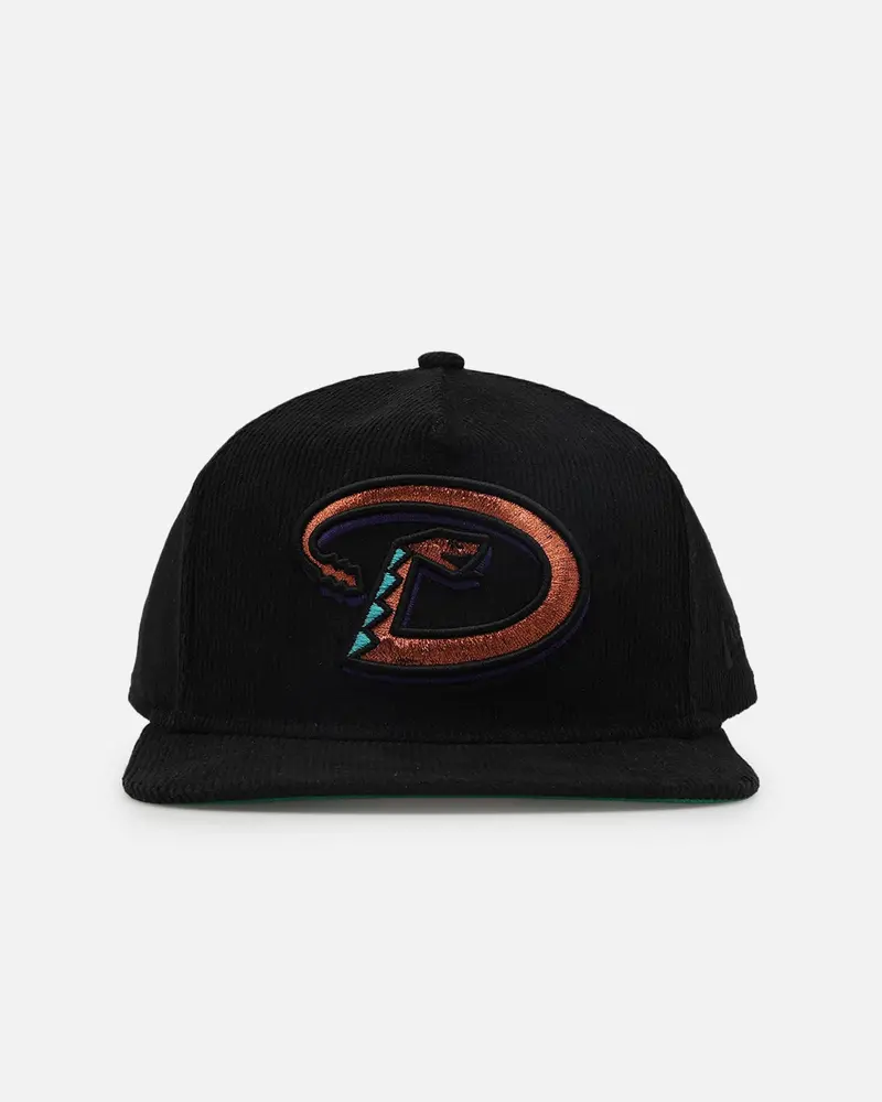 New Era Arizona Diamondbacks 'Throwback Cord Golfers' Corduroy Golfer Snapback Black 1