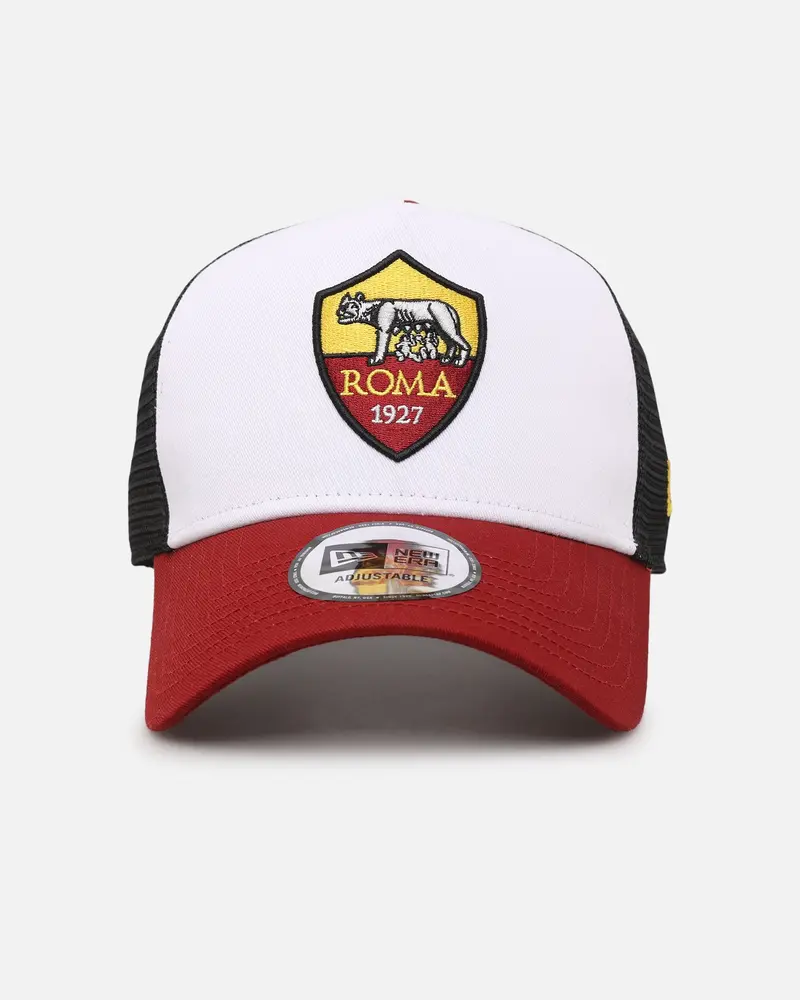 New Era As Roma 9Forty A-Frame Trucker Snapback White 1