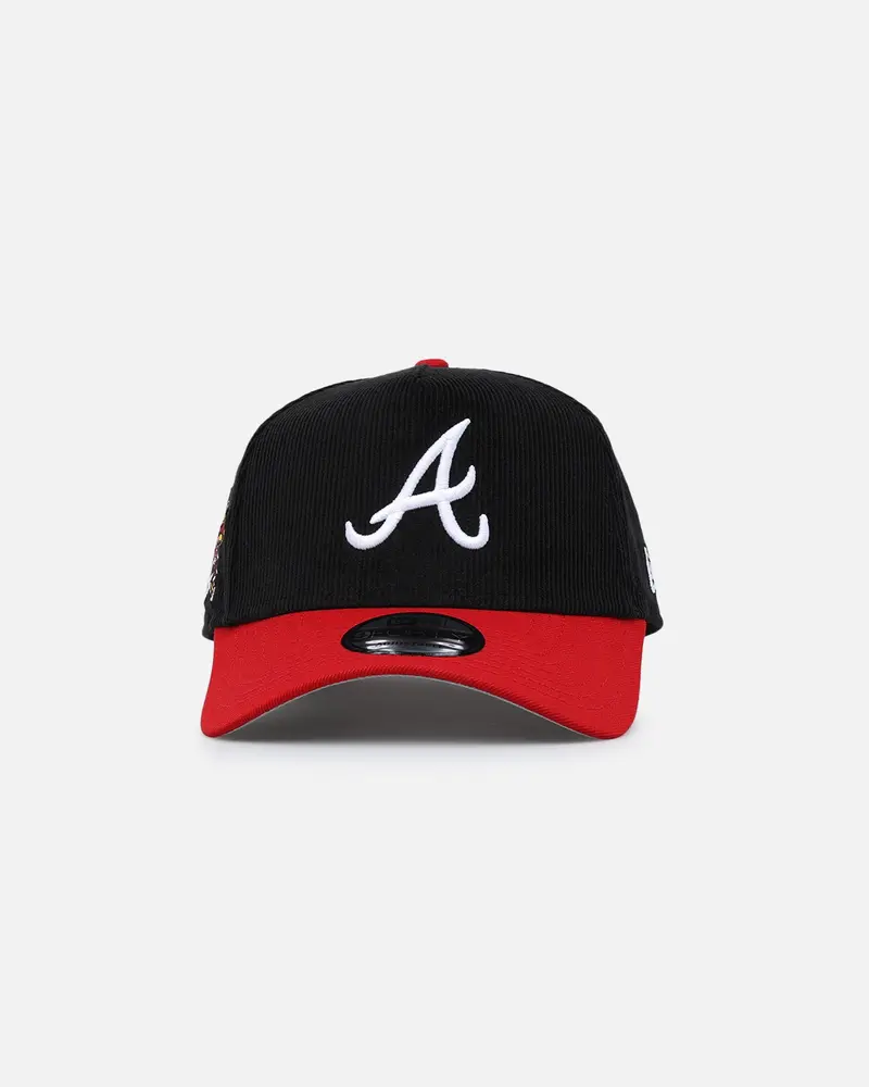 New Era Atlanta Braves '2-Tone Corduroy' 9Forty A-Frame Snapback Black 1