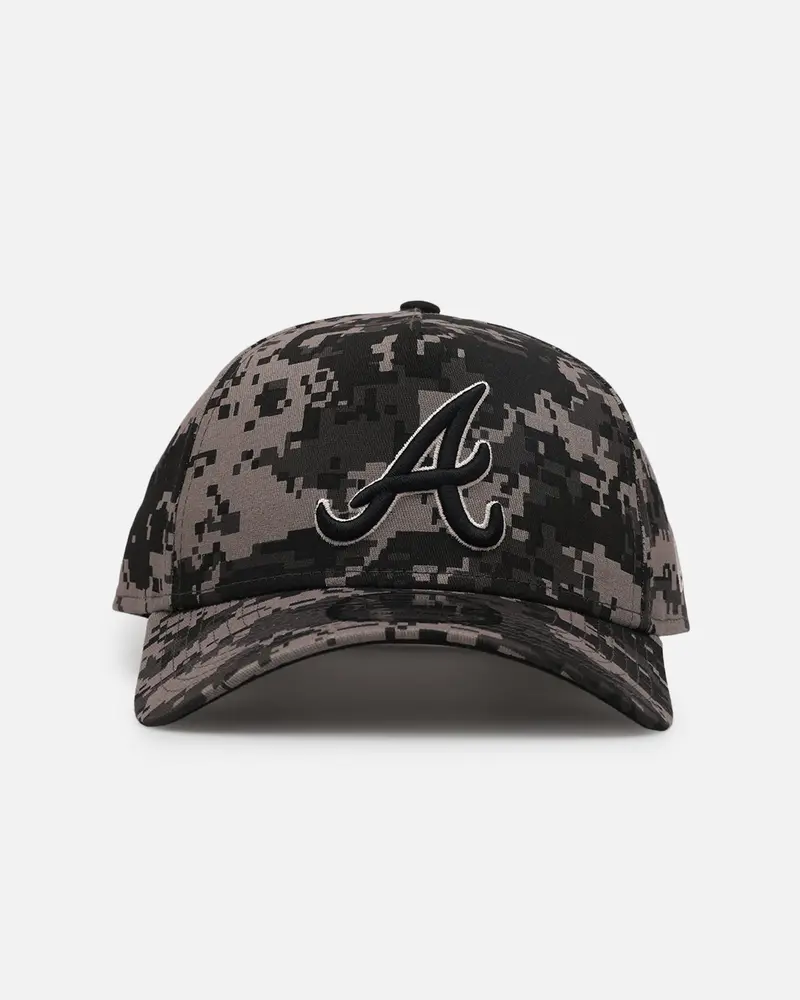New Era Atlanta Braves 'Black Digi Camo' 9Forty A-Frame Snapback Black/Grey 1