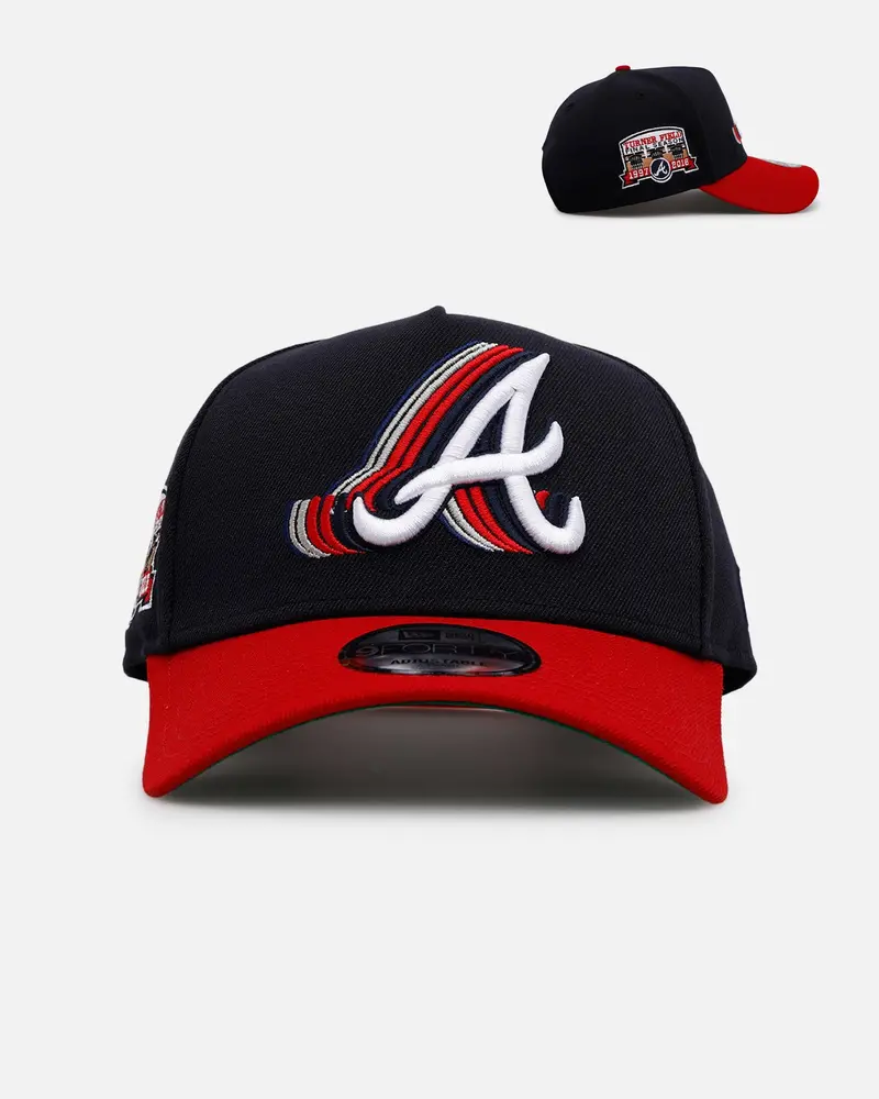 New Era Atlanta Braves 'Cascade' 9Forty A-Frame Snapback Navy 1