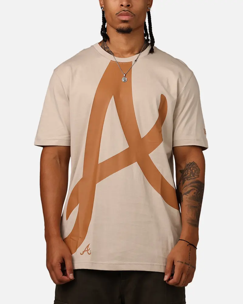 New Era Atlanta Braves Colour Pack T-Shirt Light Beige 1