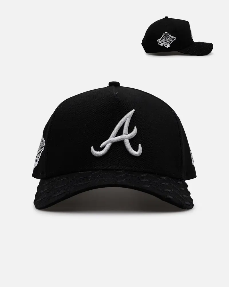 New Era Atlanta Braves 'Dark Steel' 9Forty A-Frame Snapback Black/Grey 1