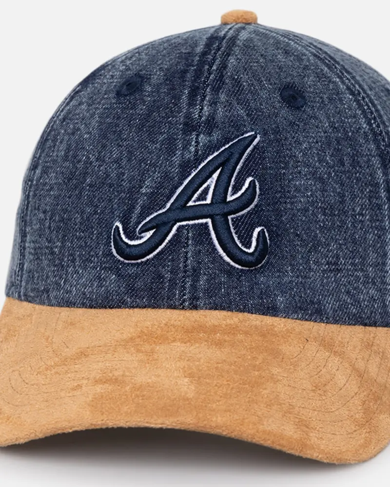 New Era Atlanta Braves 'Denim Shades' Casual Classic Strapback Denim/Wheat 2