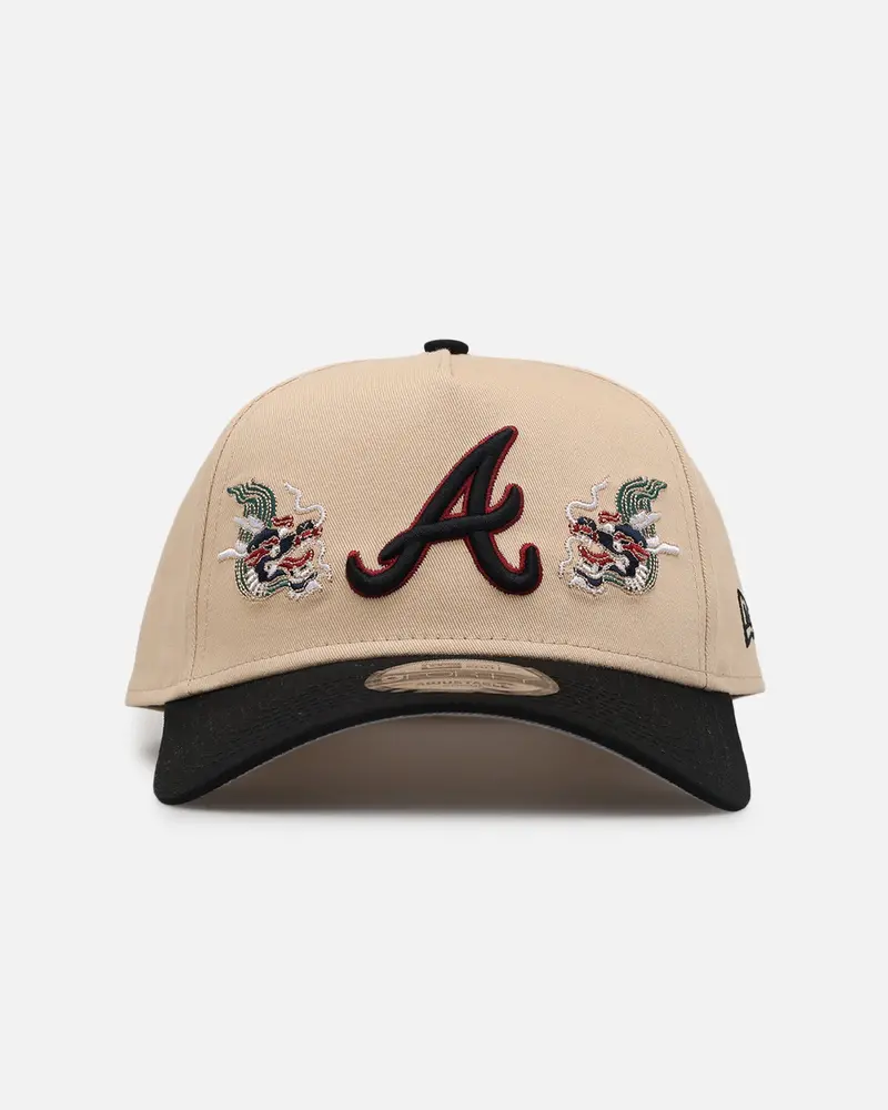 New Era Atlanta Braves 'Dragon Collection 2.0' 9Forty A-Frame Snapback Black/Oak 1
