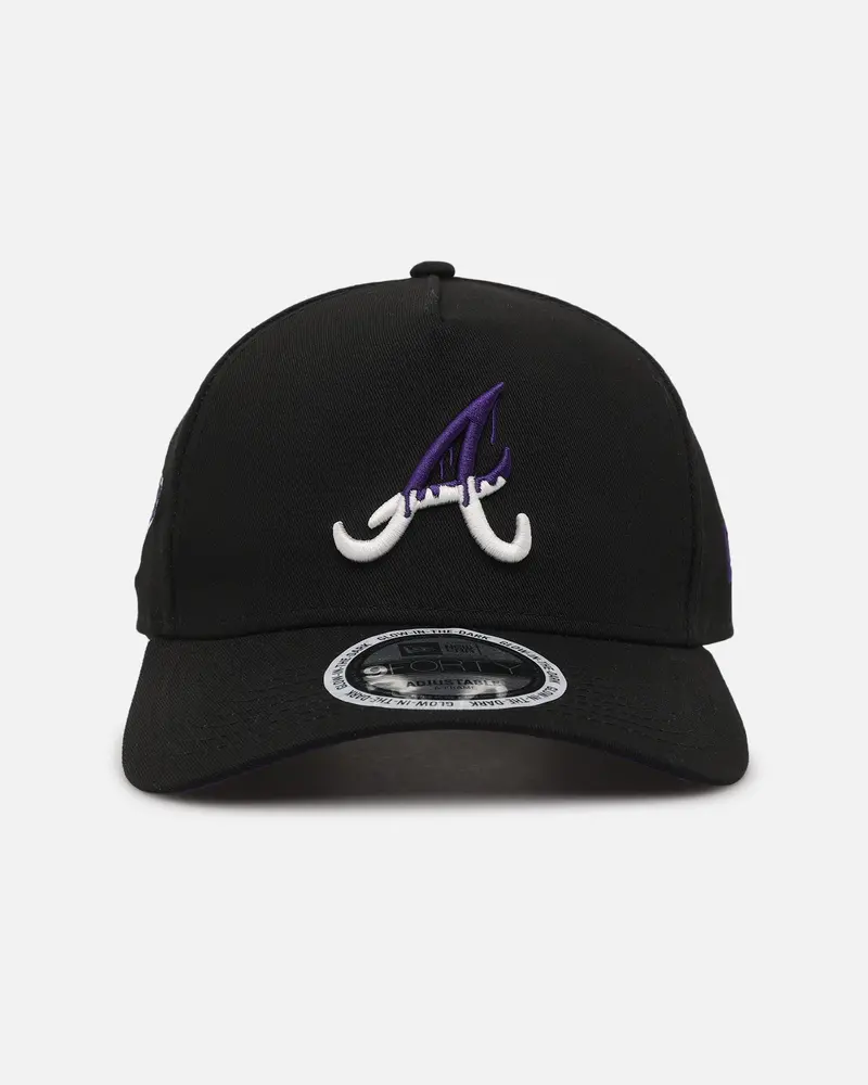 New Era Atlanta Braves 'Drip 3.0' 9Forty A-Frame Snapback Black 1