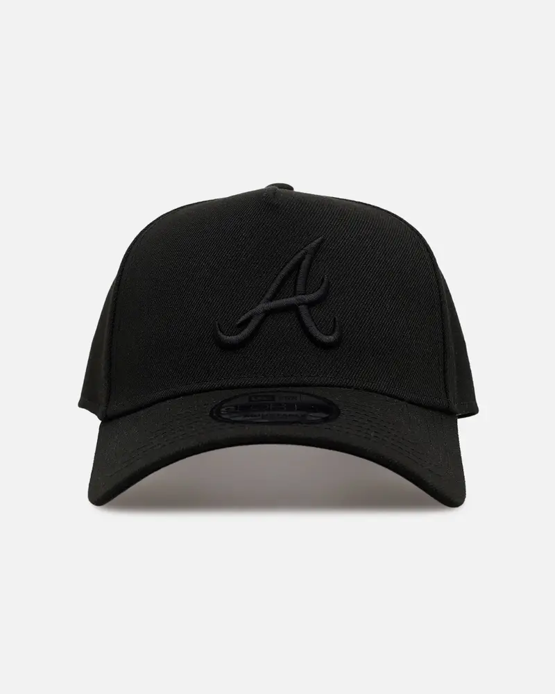 New Era Atlanta Braves 'Easy Black' 9Forty A-Frame Snapback Black/Black 1