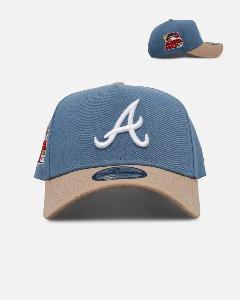New Era Atlanta Braves 'Easy Breezy' 9Forty A-Frame Snapback Blue/Tan 1
