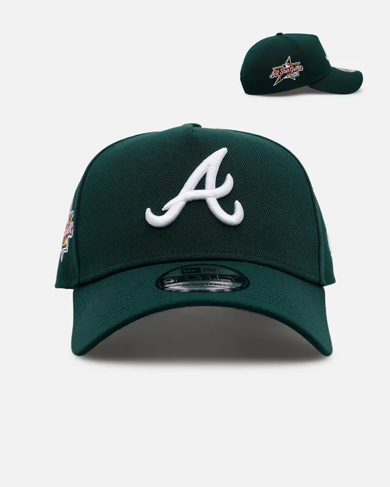 New Era Atlanta Braves 'Evergreen' 9Forty A-Frame Snapback Dark Green 1