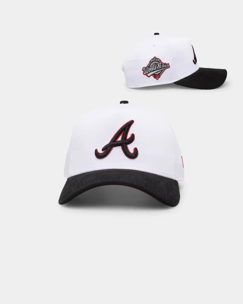 New Era Atlanta Braves 'Fire Red' 9Forty A-Frame Snapback White/Black 1