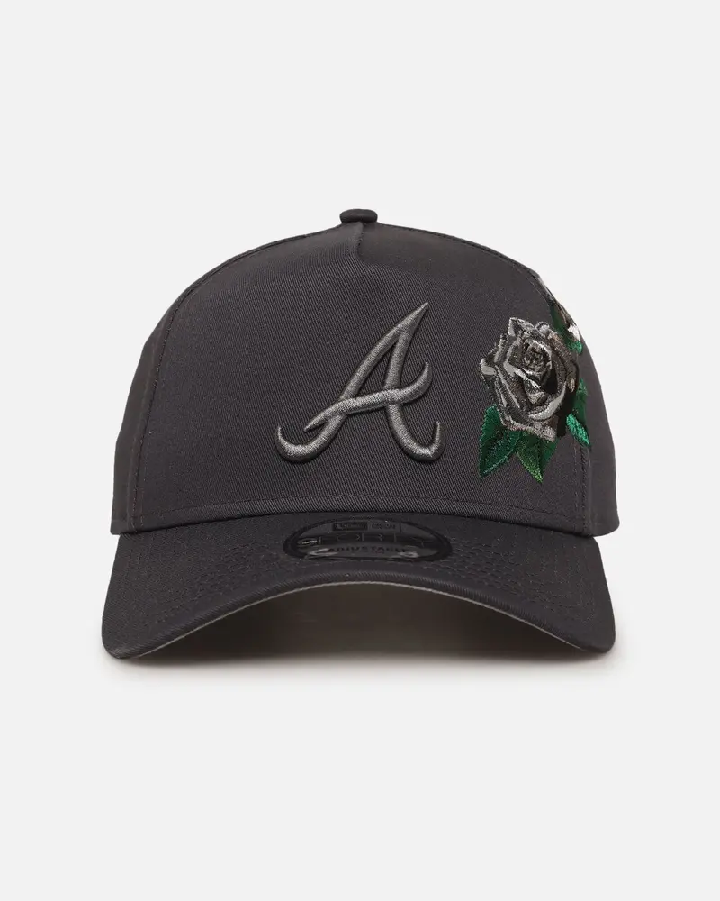 New Era Atlanta Braves 'Gray Tonal Roses' 9Forty A-Frame Snapback Gray 1