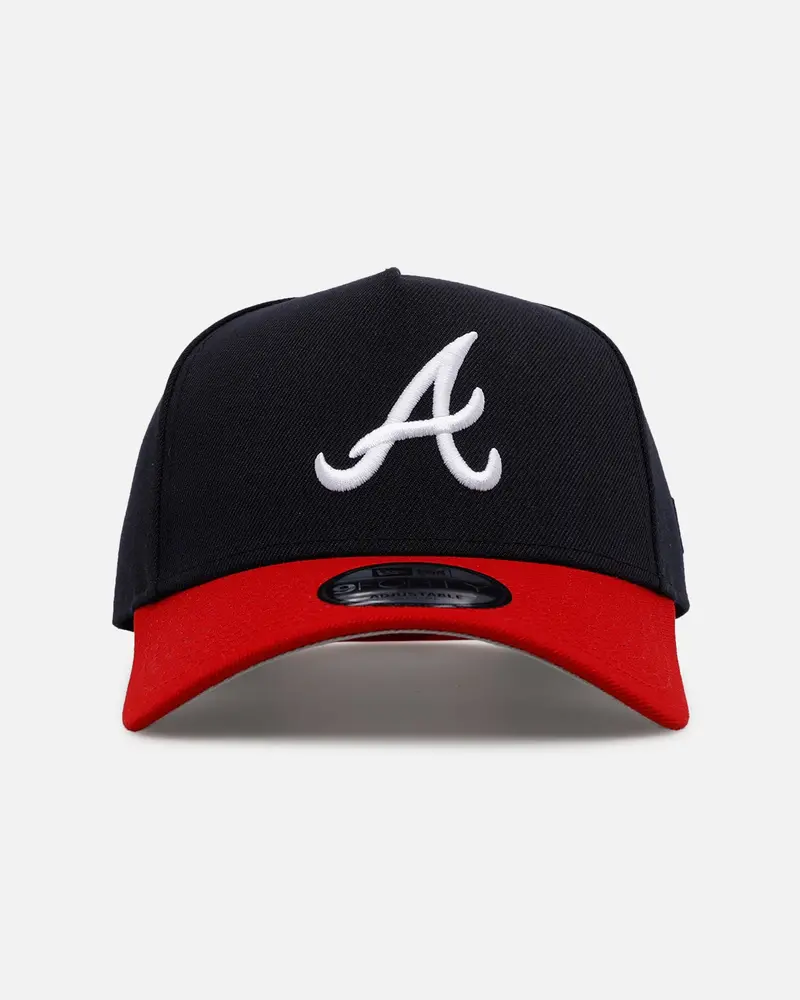 New Era Atlanta Braves 'Homage' 9Forty A-Frame Snapback Navy/Red 1