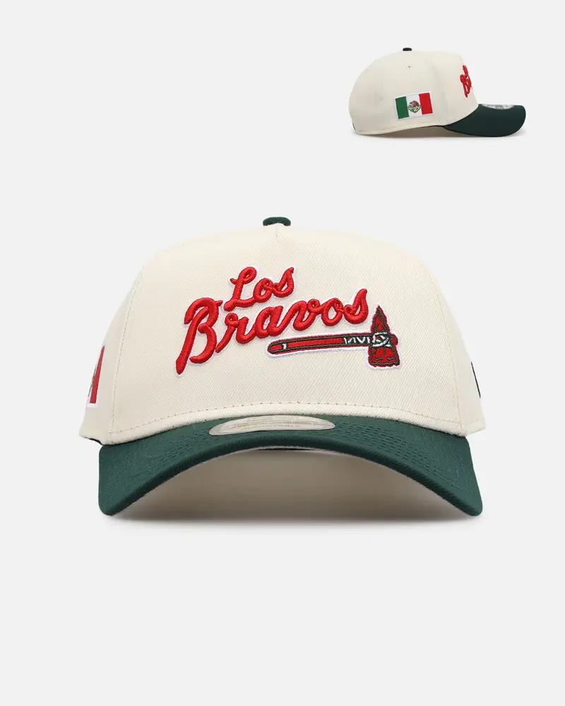 New Era Atlanta Braves 'Mexican Independence Day' 9Forty A-Frame Snapback Chrome/Dark Green 1