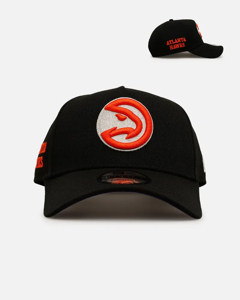 New Era Atlanta Braves 'Nba Dia De Los Muertos' 9Forty A-Frame Snapback Black/Orange 1