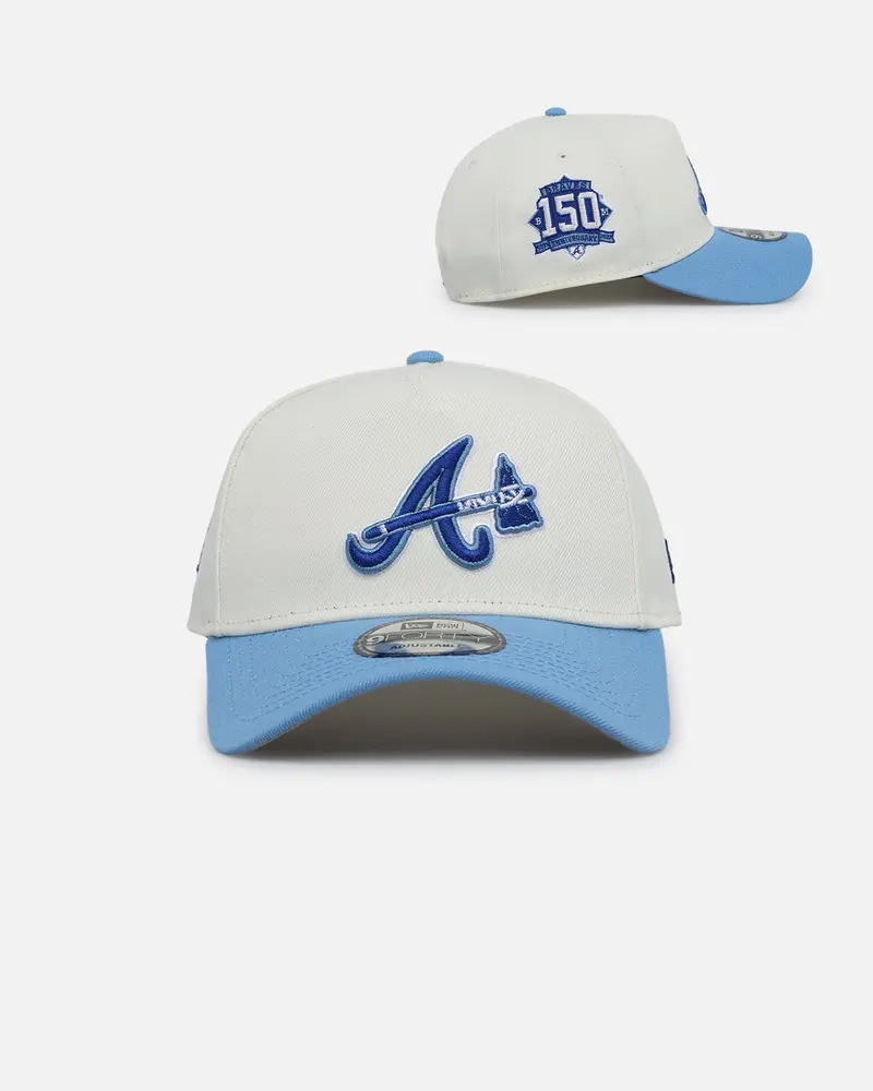 New Era Atlanta Braves 'Polar Breeze' 9Forty A-Frame Snapback Chrome Sky 1