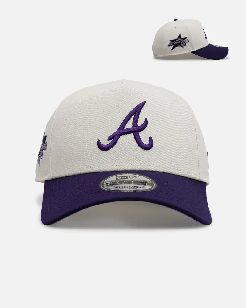 New Era Atlanta Braves 'Purple Haze 2.0' 9Forty A-Frame Snapback Chrome/Purple 1