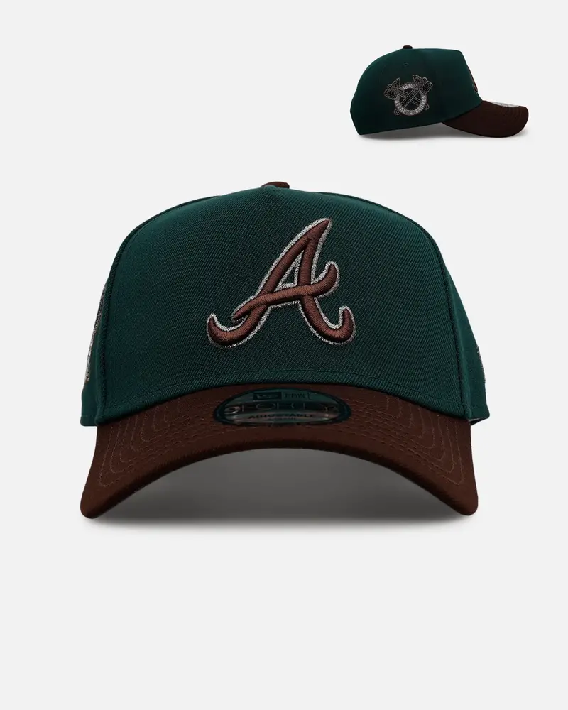 New Era Atlanta Braves 'Rainforest' 9Forty A-Frame Snapback Green/Brown 1