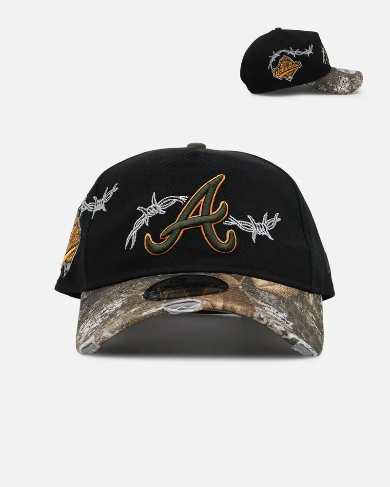 New Era Atlanta Braves 'Realtree Grit 2.0' 9Forty A-Frame Snapback Black/Green/Orange 1