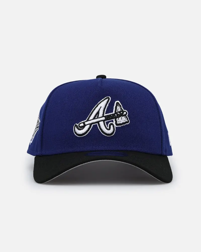New Era Atlanta Braves 'Royal Reign' 9Forty A-Frame Snapback Dark Royal/Black 1