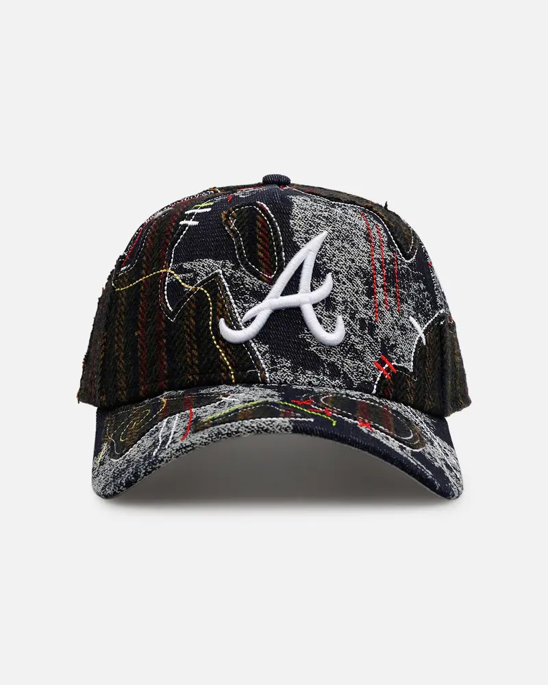 New Era Atlanta Braves 'Running Stitch' 9Forty A-Frame Snapback Multi 1