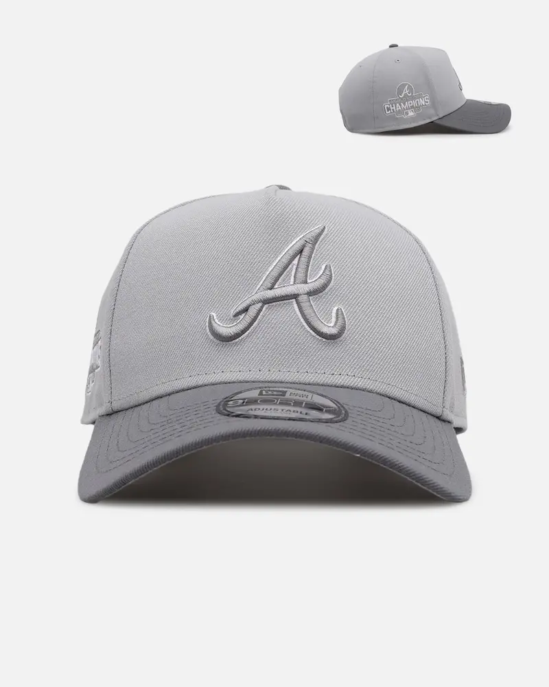 New Era Atlanta Braves 'Smoke' 9Forty A-Frame Snapback Smoke 1