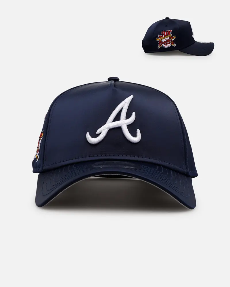 New Era Atlanta Braves 'Team Color Satin' 9Forty A-Frame Snapback Official Team Color 1