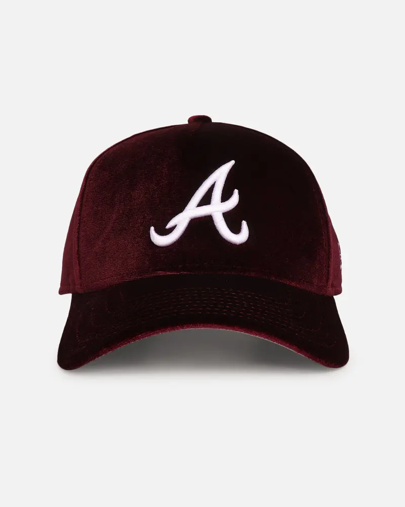 New Era Atlanta Braves 'Velvet Dreams 2.0' 9Forty A-Frame Snapback Burgundy 1
