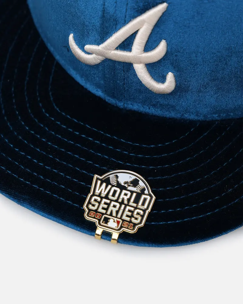 New Era Atlanta Braves 'Velvet Visor Clip' 59Fifty Fitted Otc 2