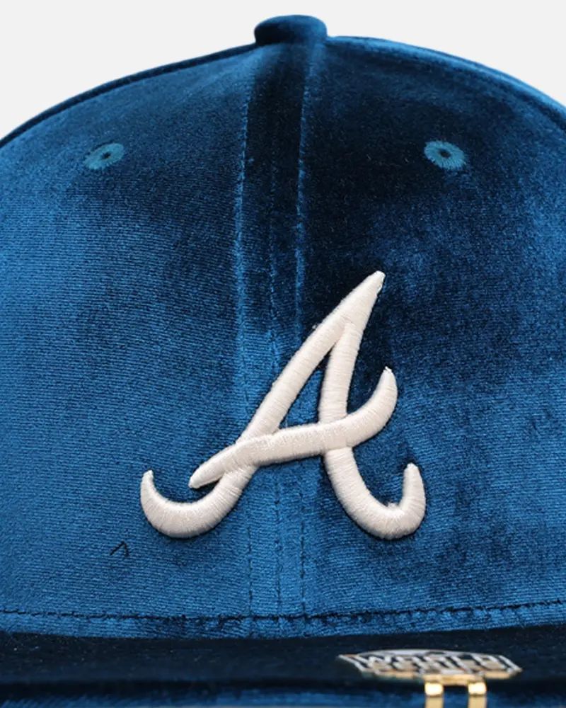 New Era Atlanta Braves 'Velvet Visor Clip' 59Fifty Fitted Otc 6